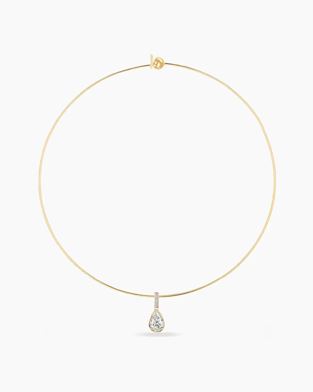 Carlyle Necklace - Pear CZ