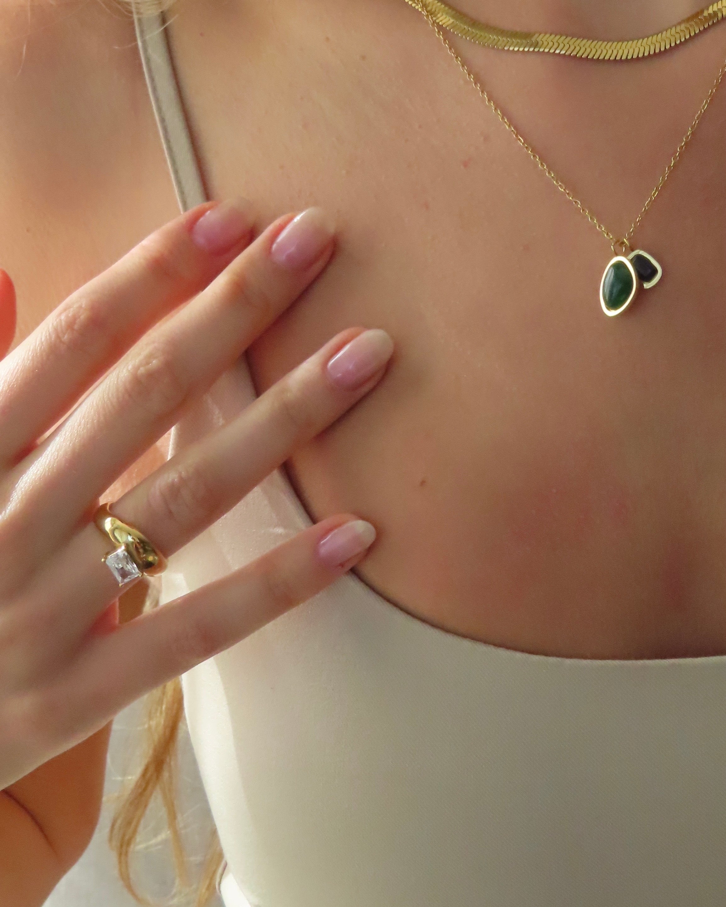 Bar CZ Ring