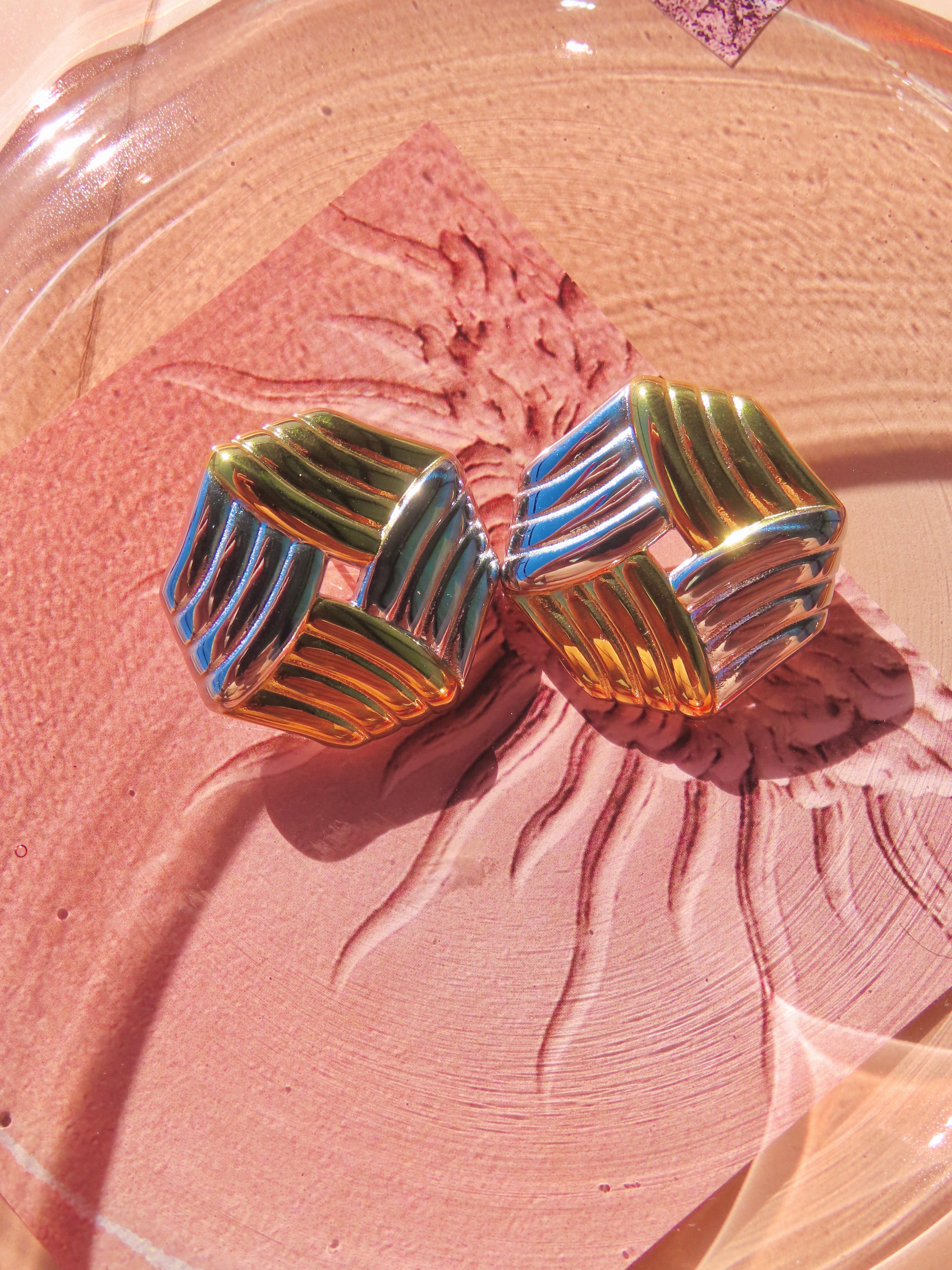 Hosk Earrings - Two Tone