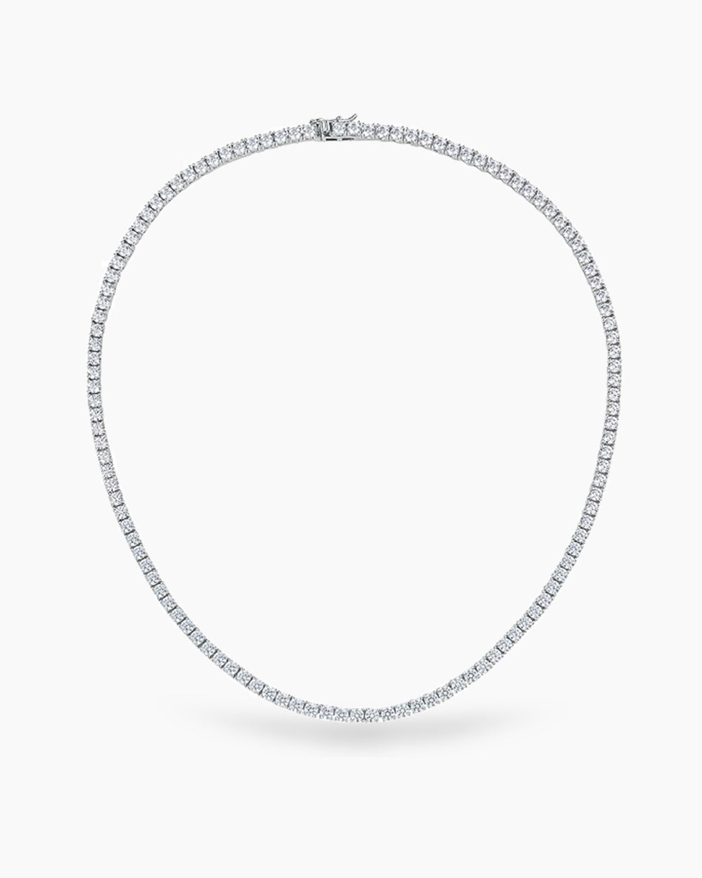 Classic Tennis Necklace 3mm - Silver