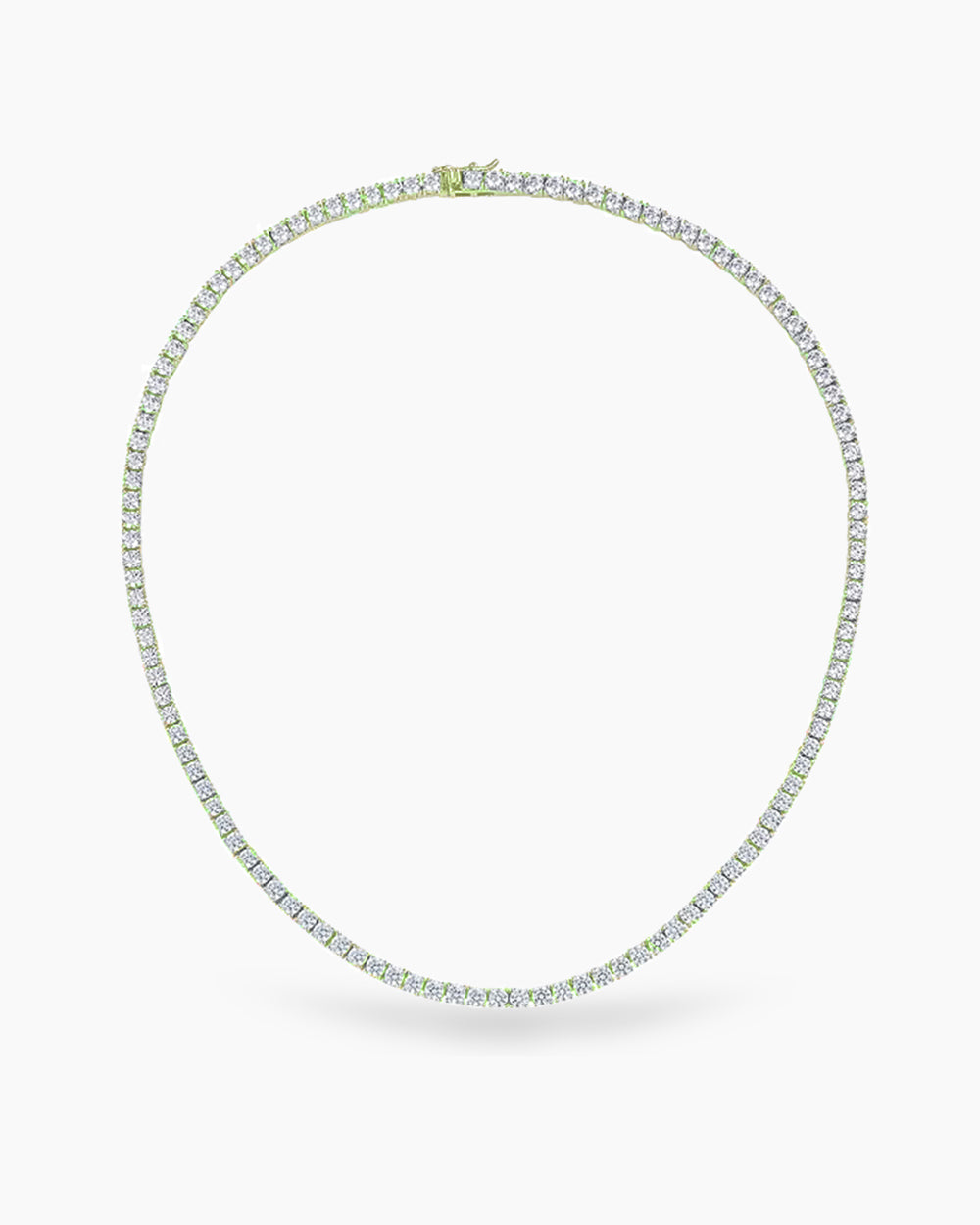 Classic Tennis Necklace 3mm - Gold