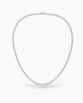 Riviera Three-Prong Tennis Necklace - Silver