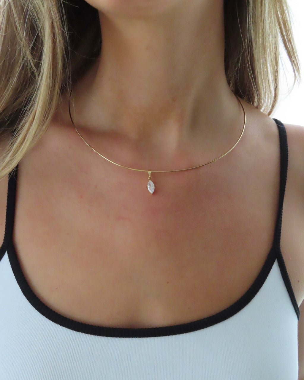 Carlyle Necklace - Marquise CZ