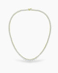 Riviera Three-Prong Tennis Necklace - Gold