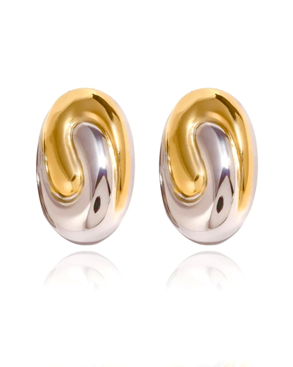 Bleecker Earrings - Two Tone