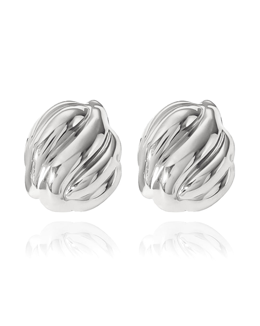 Row Earrings - Silver