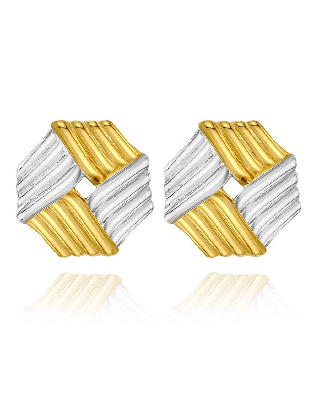 Hosk Earrings - Two Tone