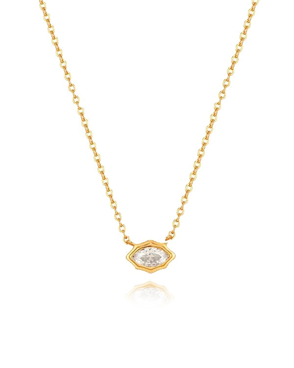 Pyramid CZ Necklace