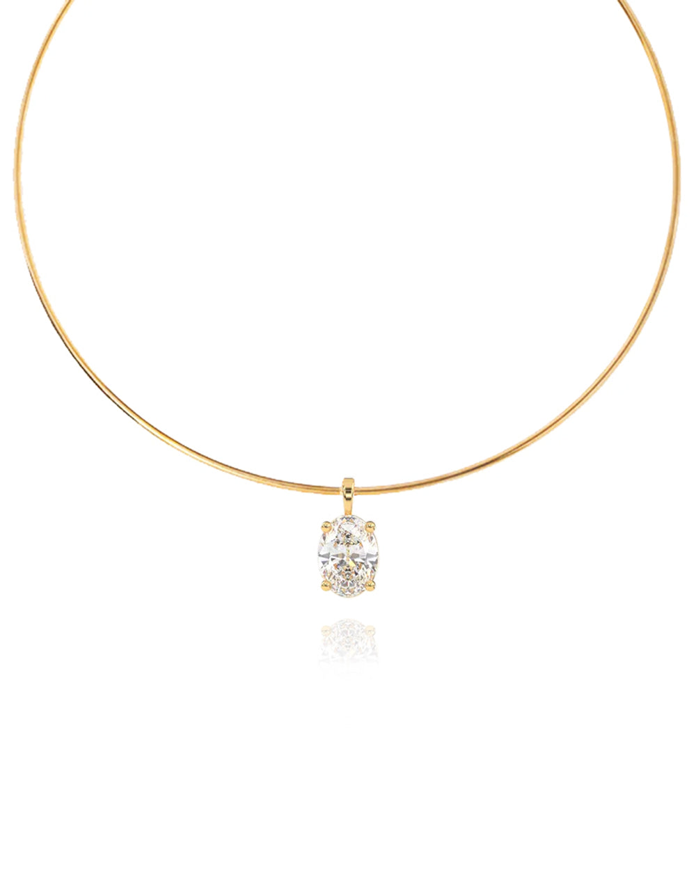 Carlyle Necklace - Oval CZ