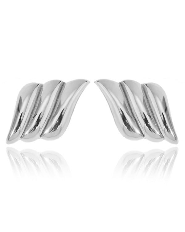 Wing Earrings - Silver