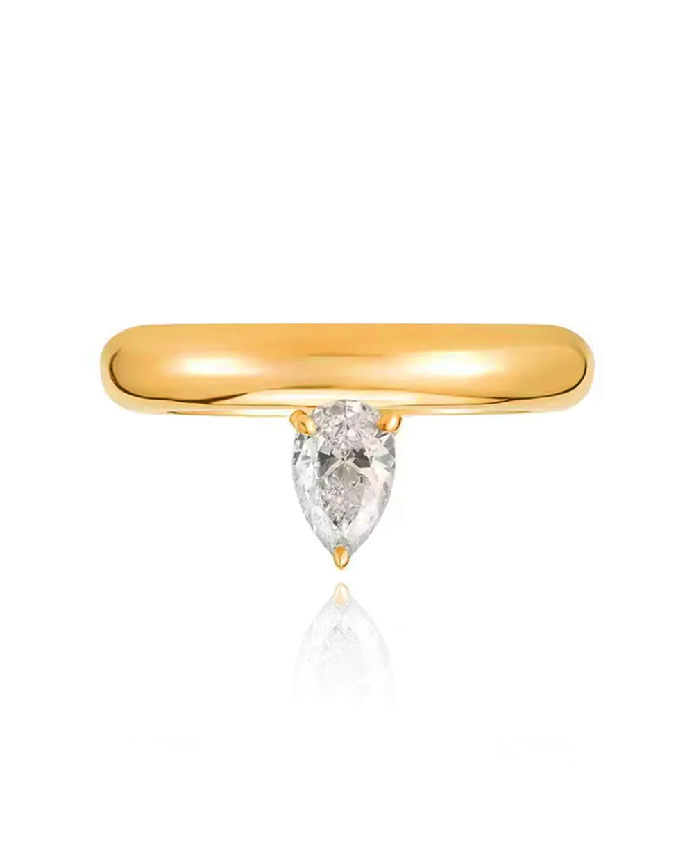Classique CZ Ring - Pear CZ