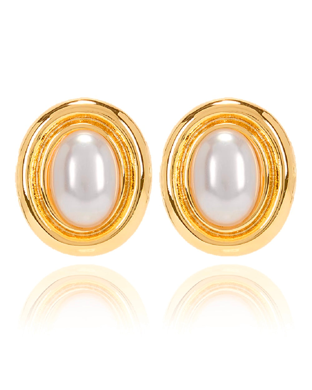 Noor Pearl Earrings - Gold