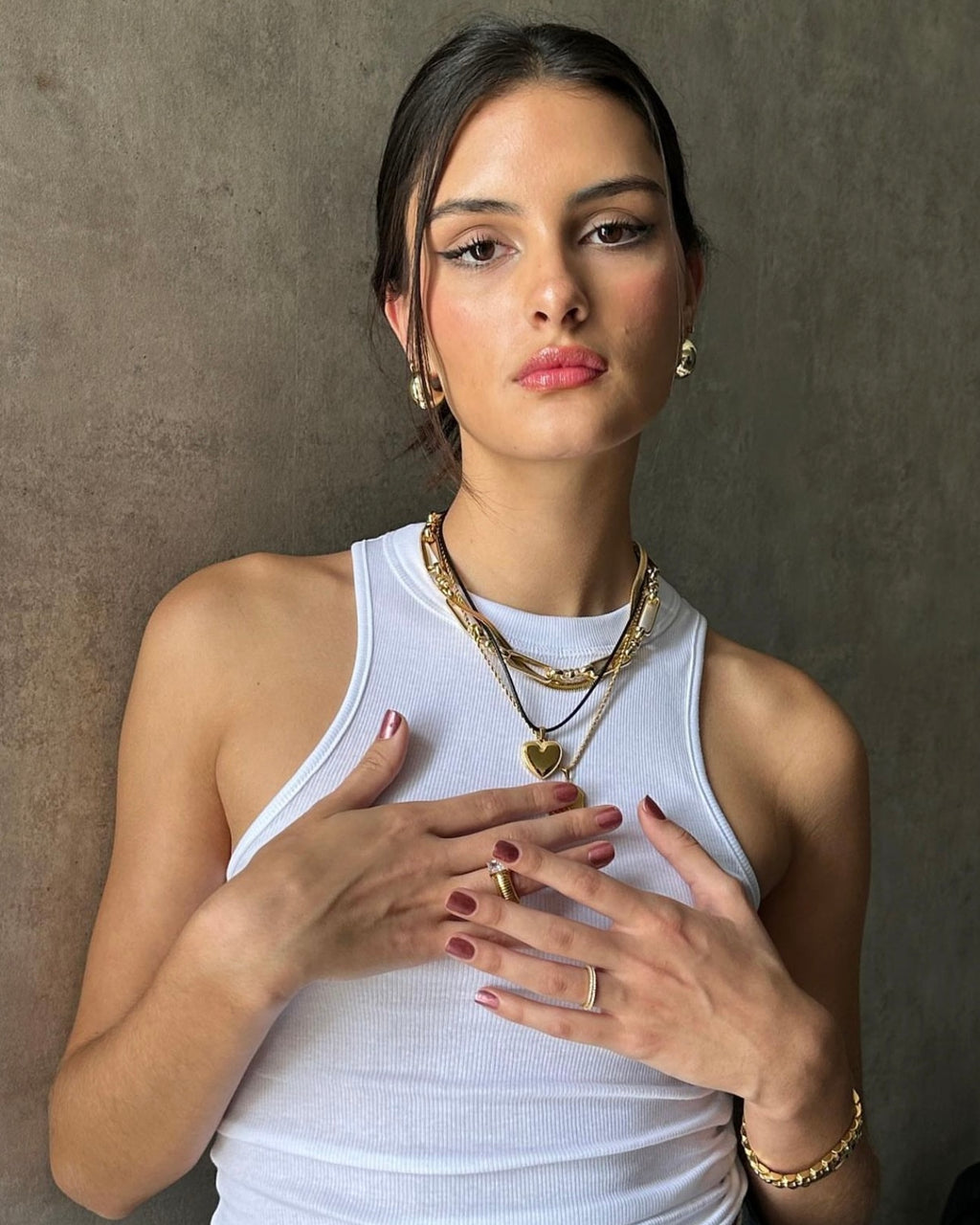 Baby Kendall Hoops - Gold