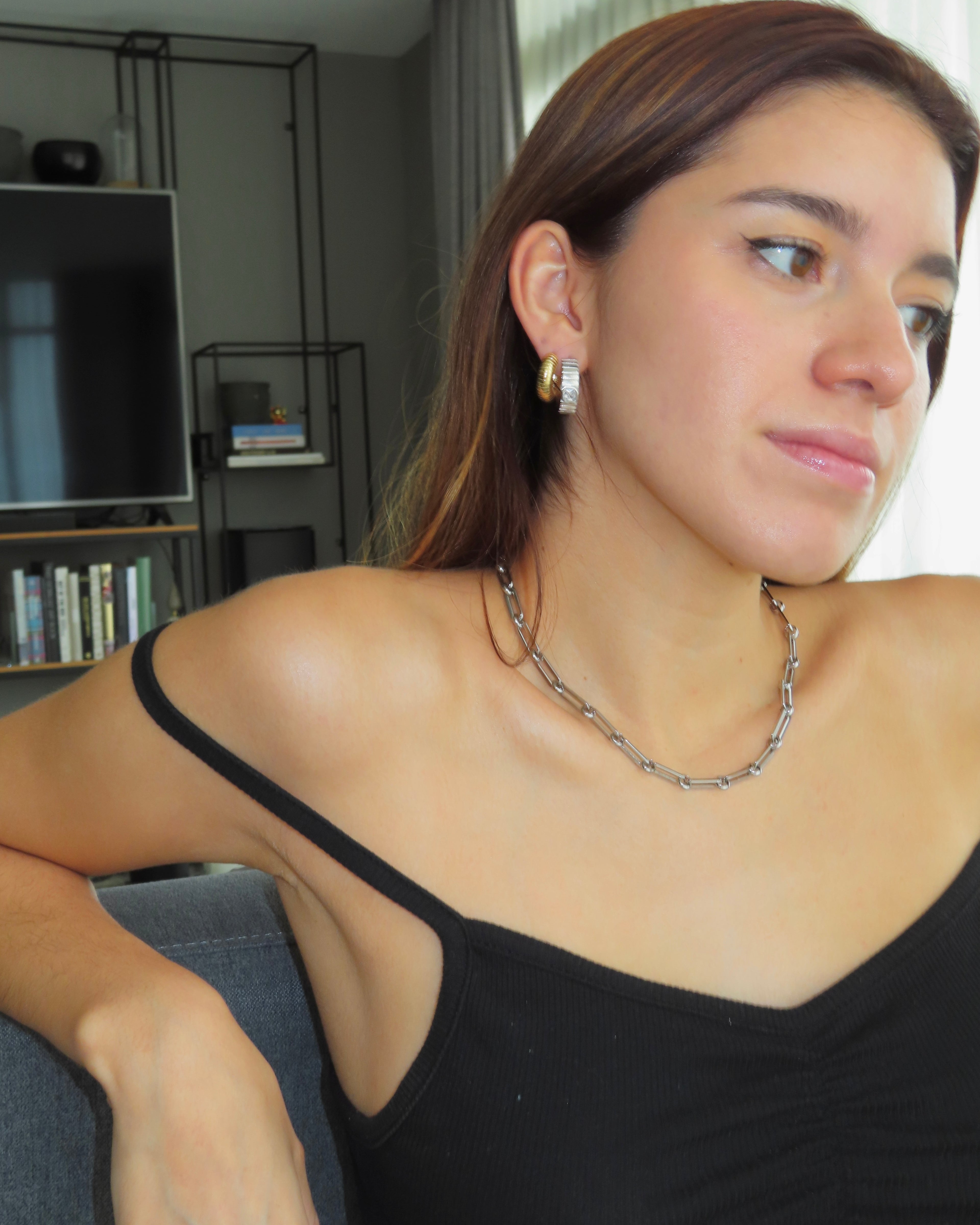 Marion CZ Hoops - Silver