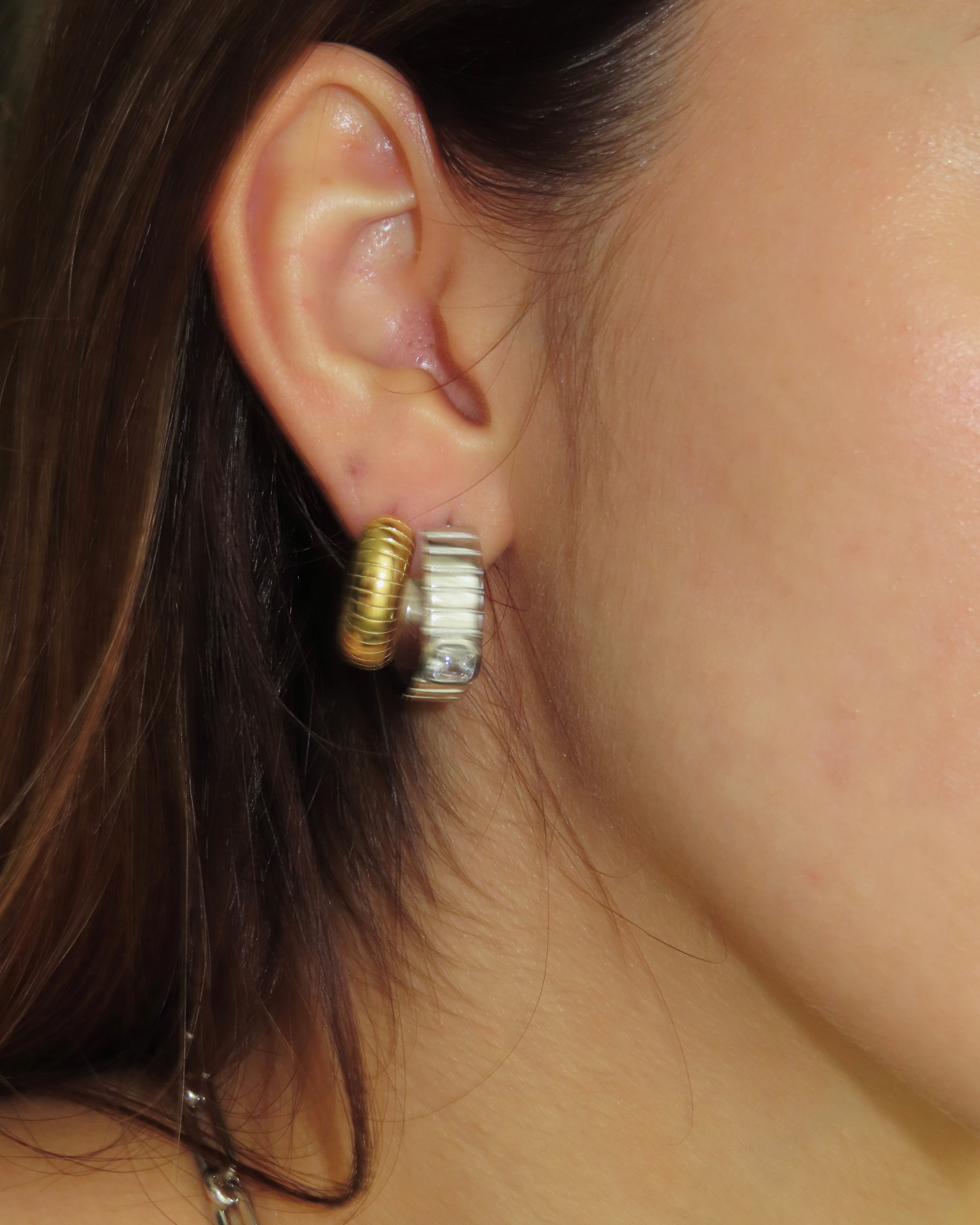 Marion CZ Hoops - Silver