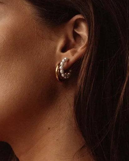 Florence Pearl Hoops