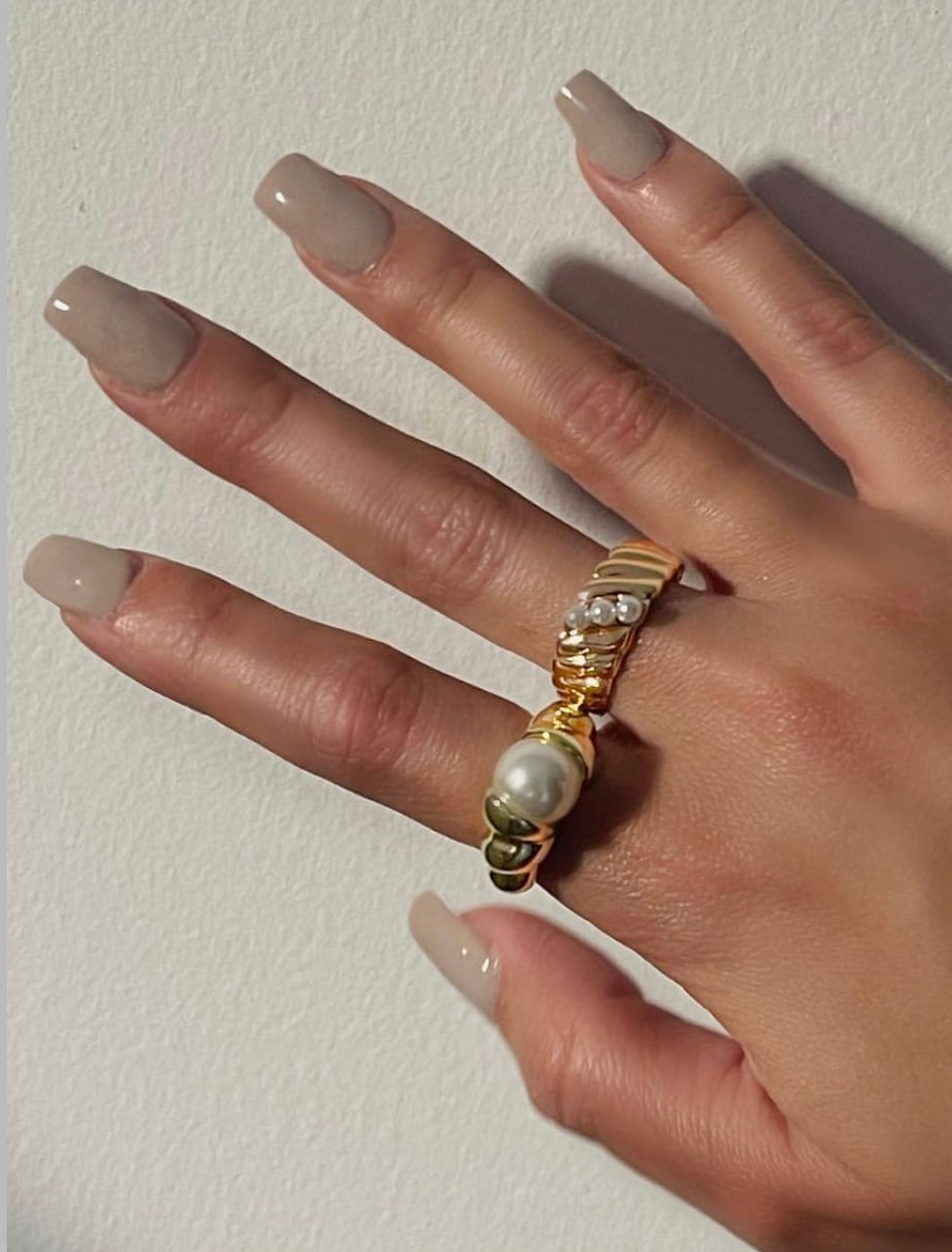 3 Pearl Ring ACID ROSE JEWELRY