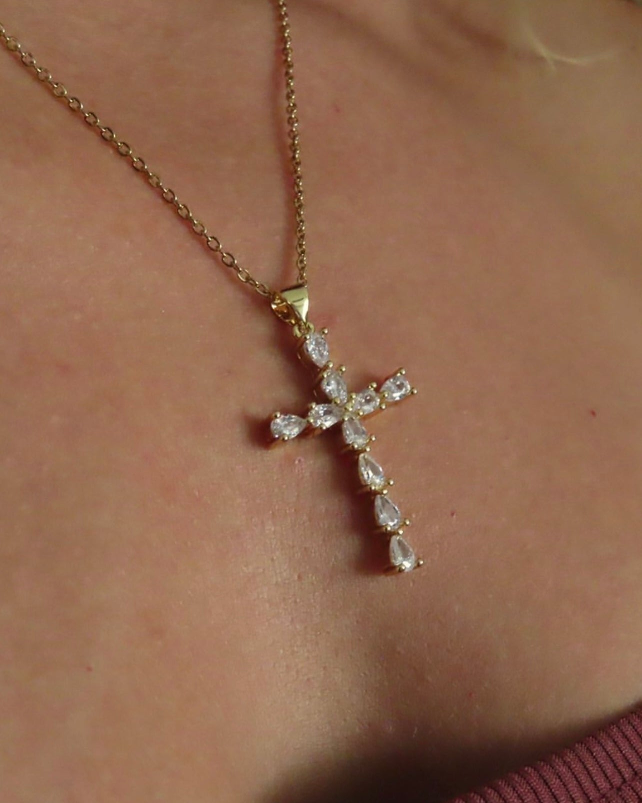 Ava Cross Necklace ACID ROSE JEWELRY