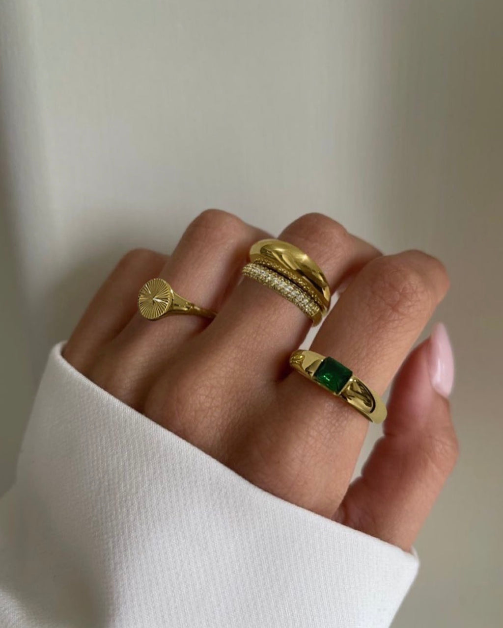 Baby Pavé Ring - Gold