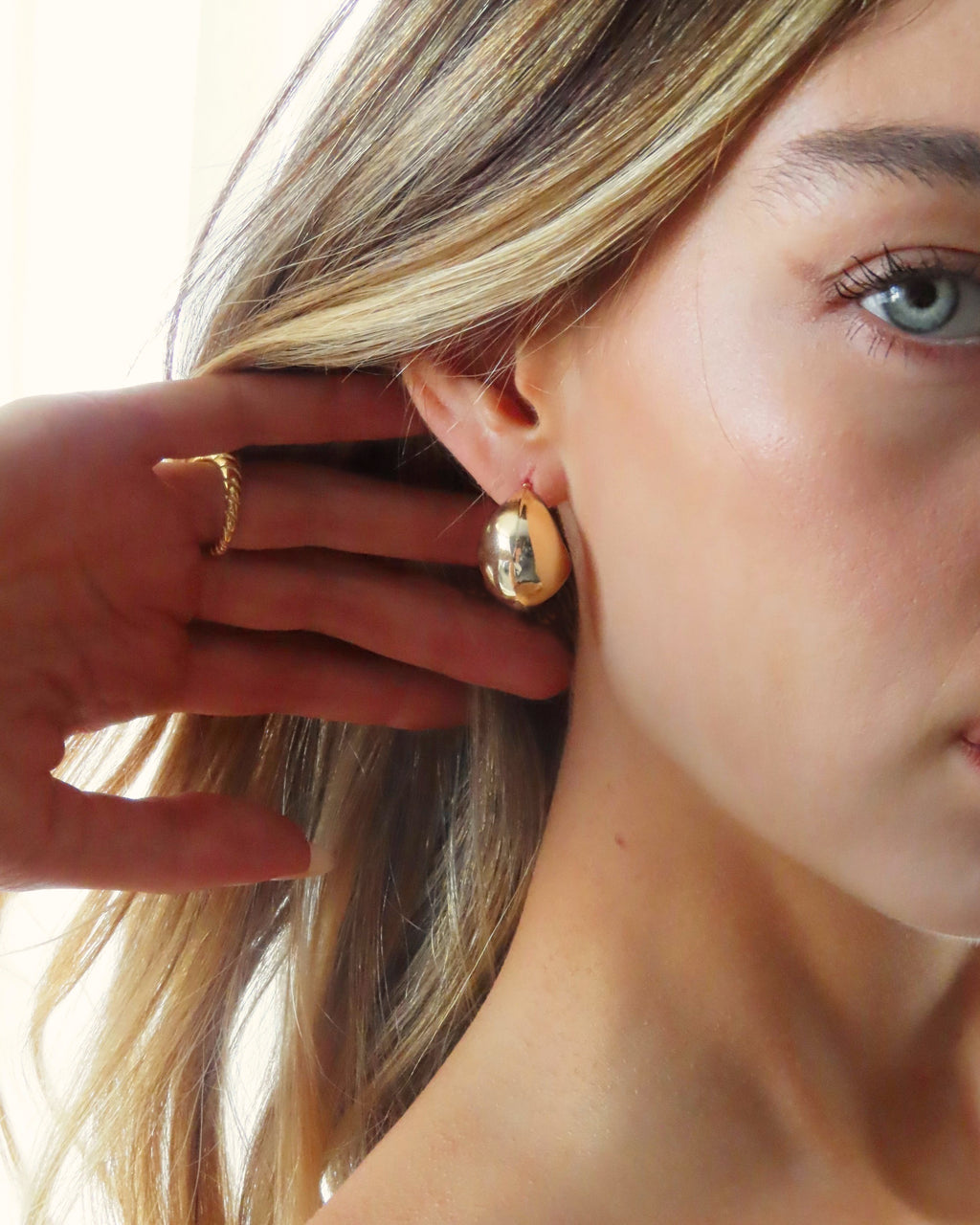 Baby Kendall Hoops - Gold