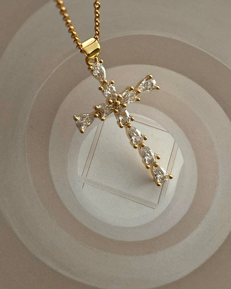 Ava Cross Necklace ACID ROSE JEWELRY