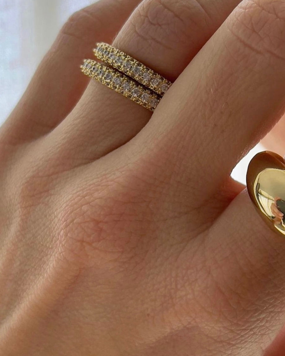 Baby Pavé Ring - Gold