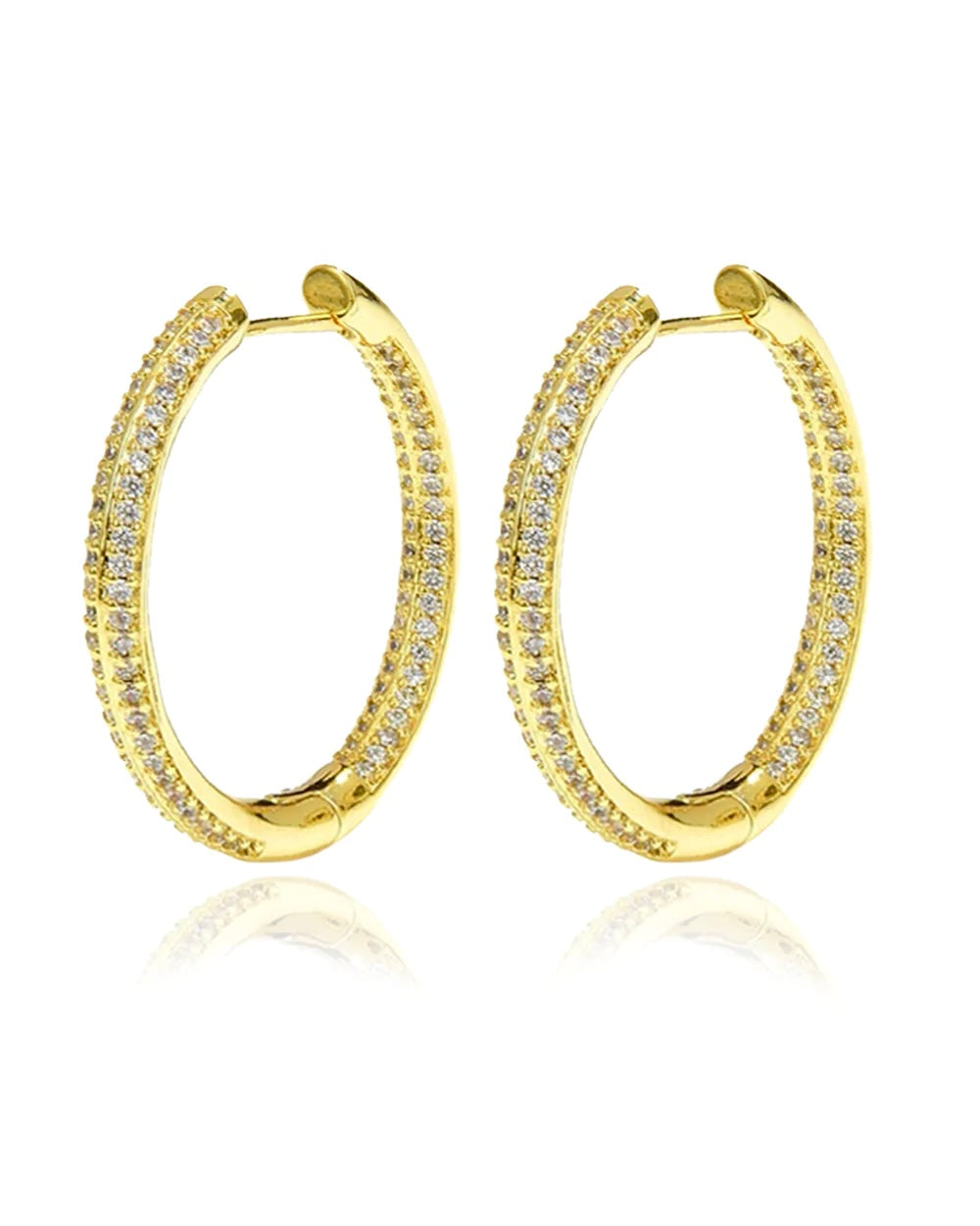 Lotus Pavé Hoops