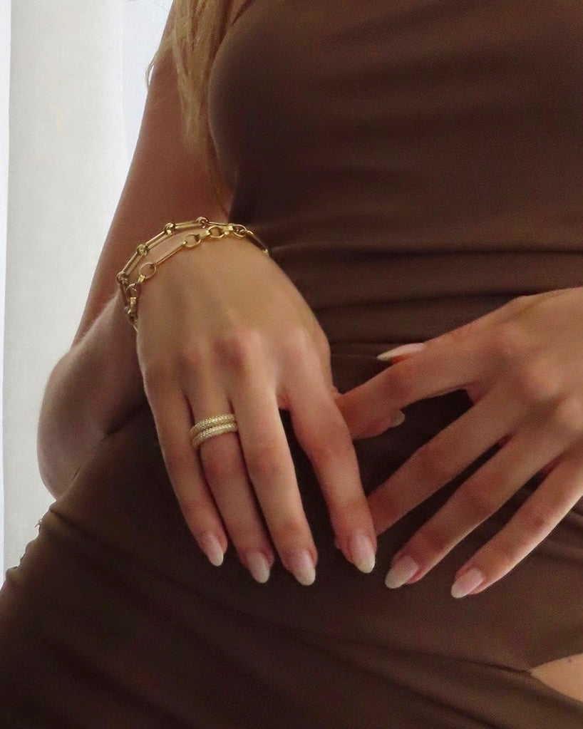 Baby Pavé Ring - Gold