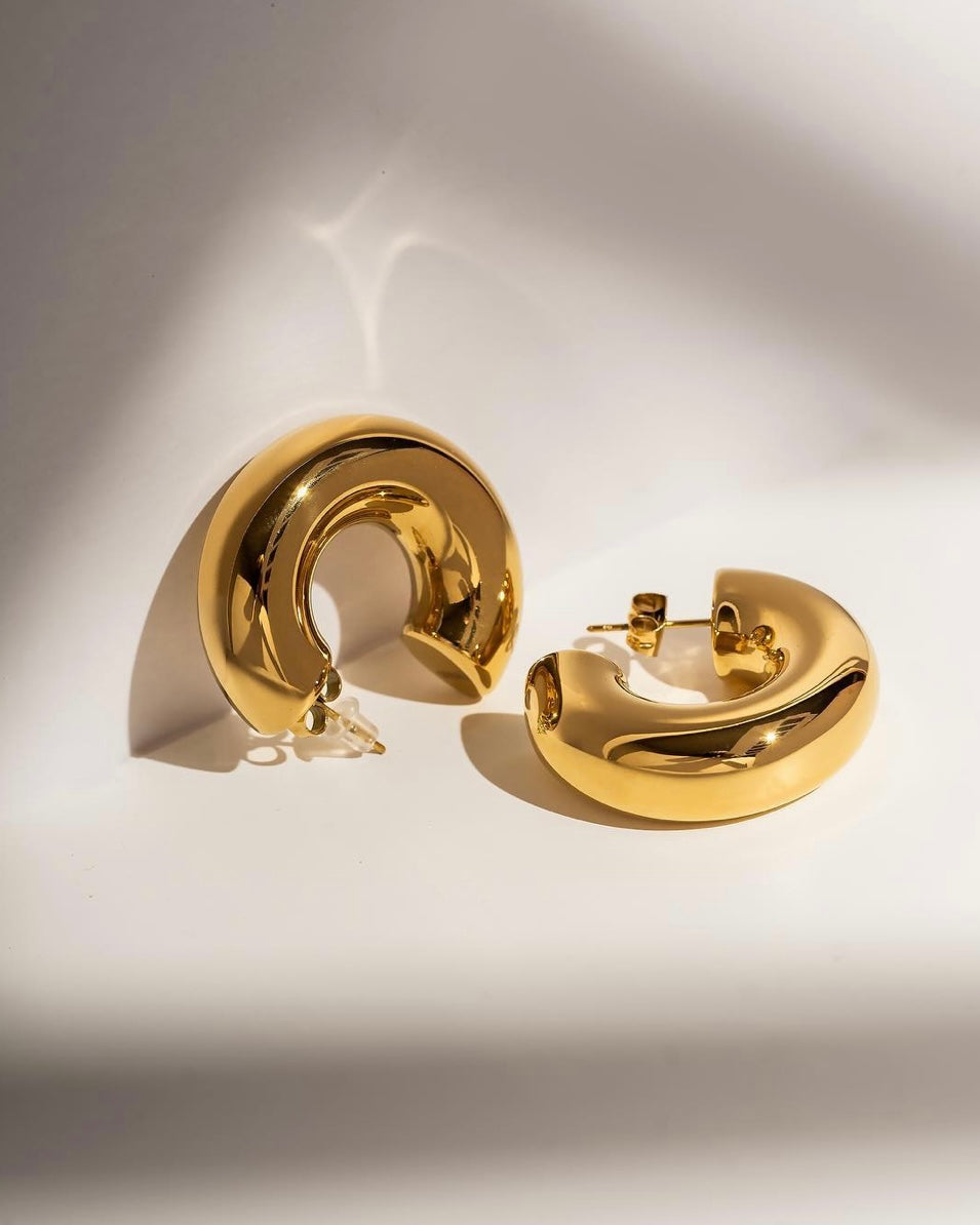 Amalfi Hoops - Gold ACID ROSE JEWELRY