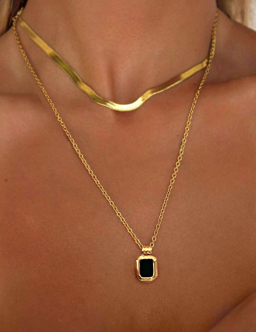 Herringbone Necklace ACID ROSE JEWELRY